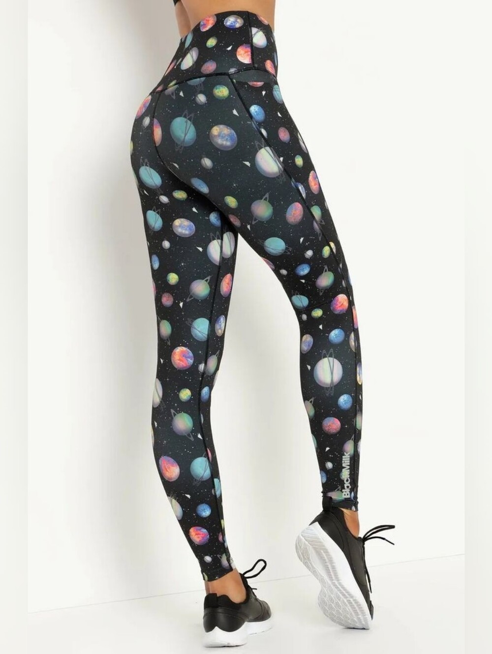 Large BlackMilk Clothing Paper Galaxy Ninja Gym Pants MUSEUM